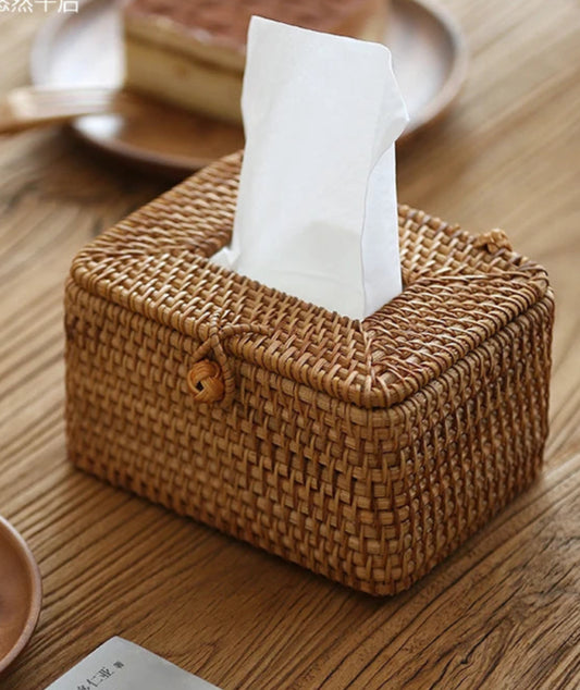 Handmade Rattan Tissue Box