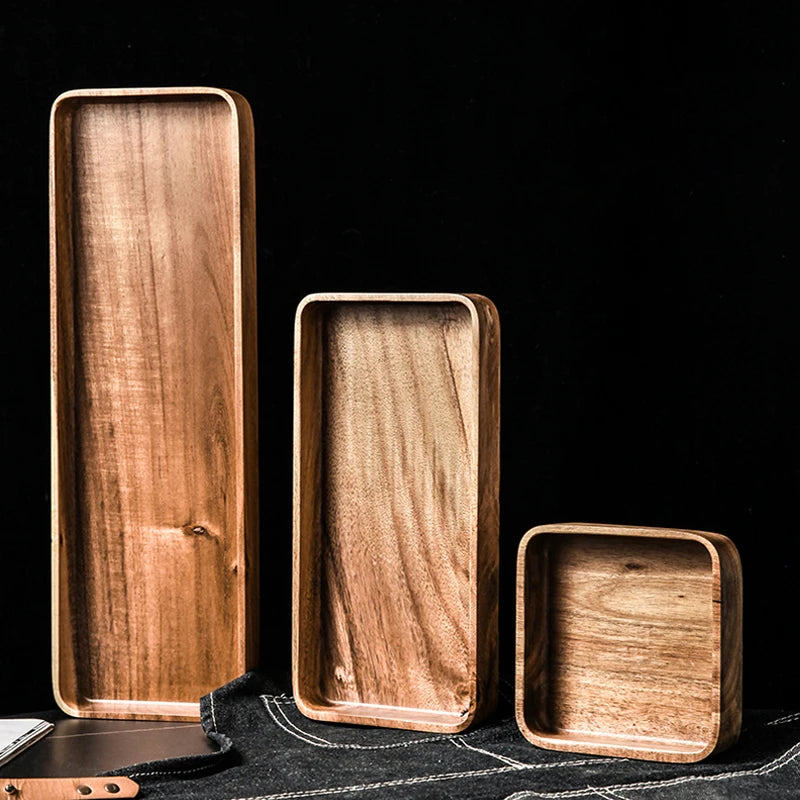 Acacia Wood Serving Trays