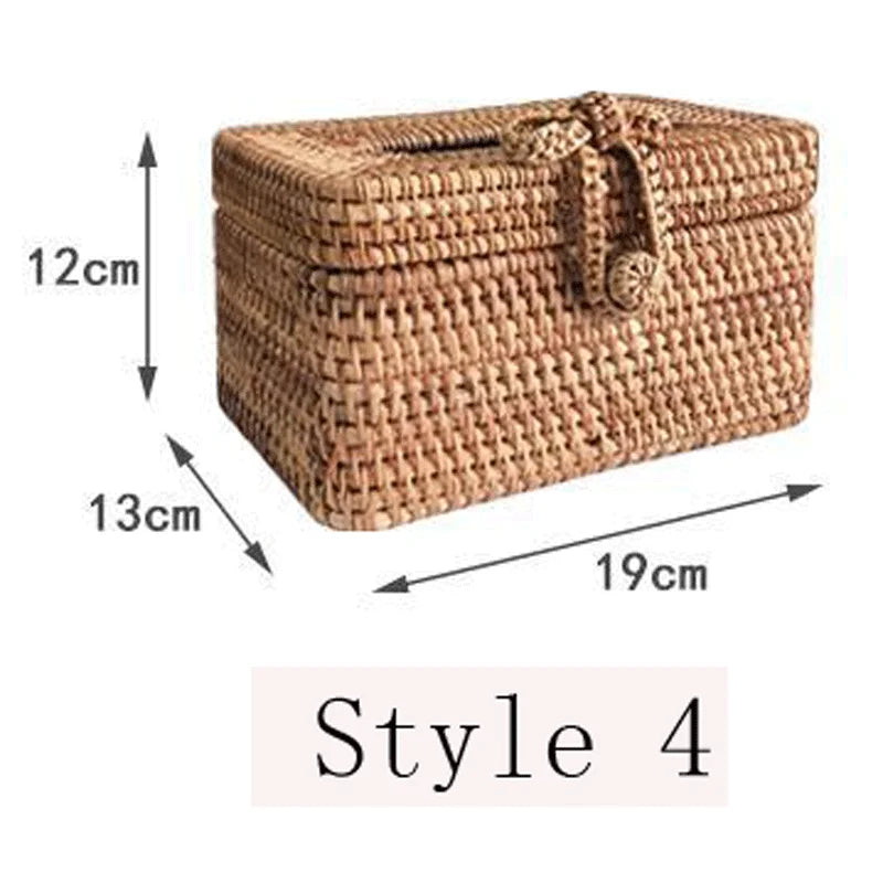 Handmade Rattan Tissue Box