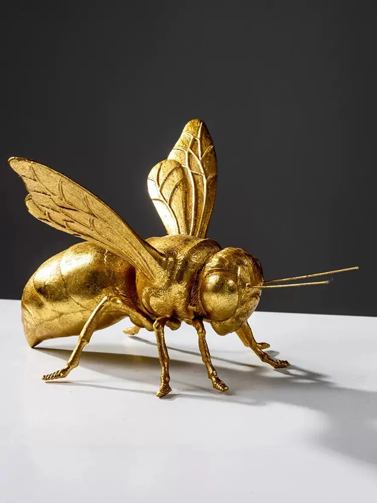 Golden Cricket, Bee and Mantis Ornament Office Desktop Decoration