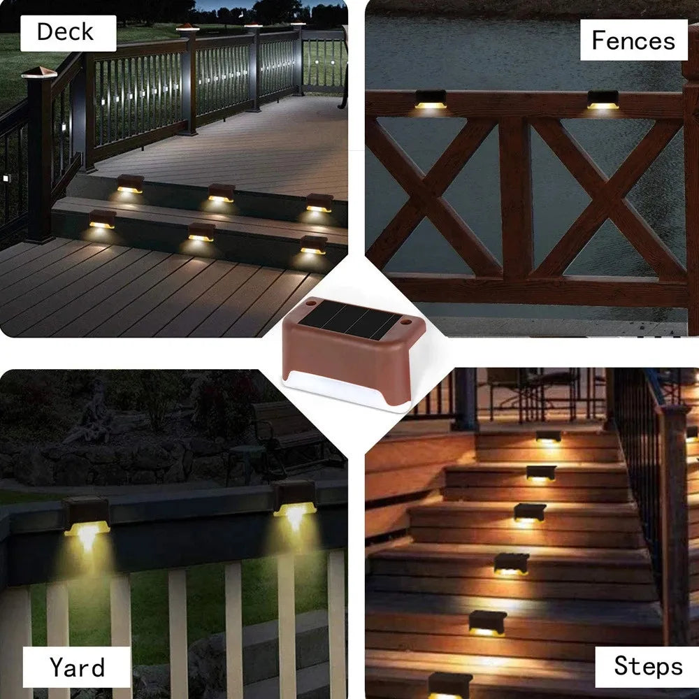 Solar Waterproof Led Outdoor Garden Lights Perfect for Fence or Stairs