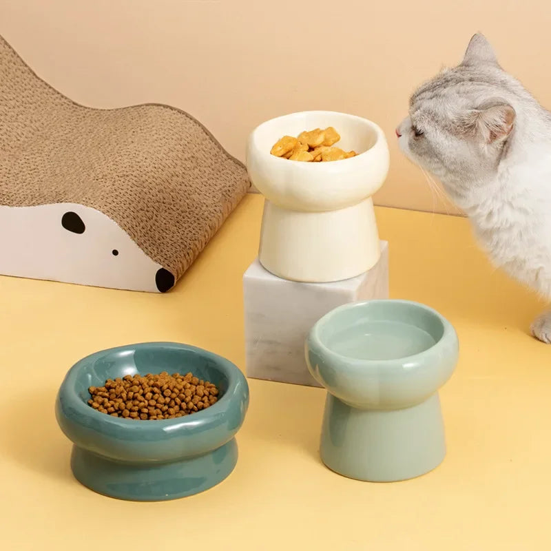 Elevated Pet Food Ceramics Bowls