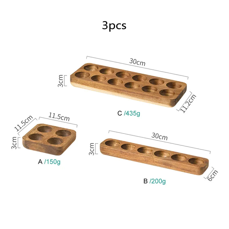 Wooden Egg Storage Box Tray