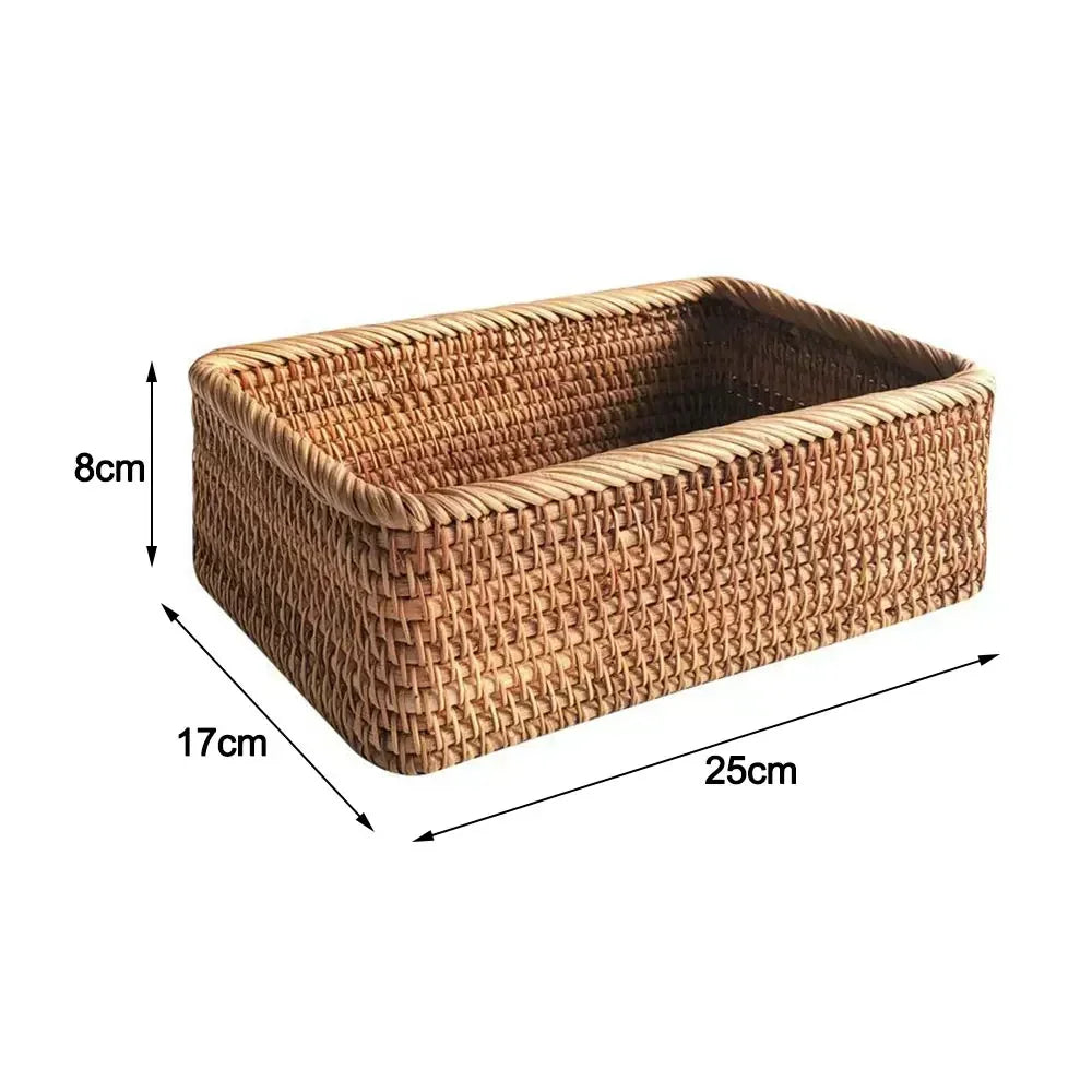 Hand-woven Storage Wicker Trays and Baskets